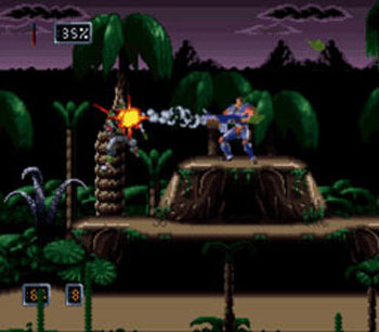 Pantallazo del juego online Doom Troopers (Snes)