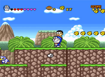 Pantallazo del juego online Doraemon 4 Nobita to Tuki no Okoku (SNES)