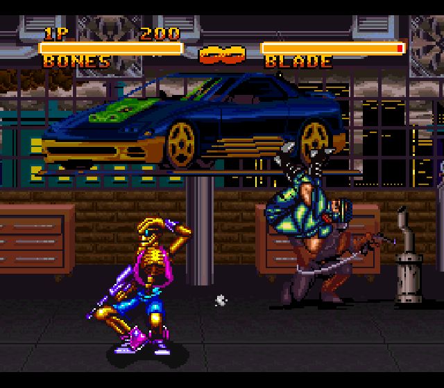 Pantallazo del juego online Double Dragon V - The Shadow Falls (Snes)