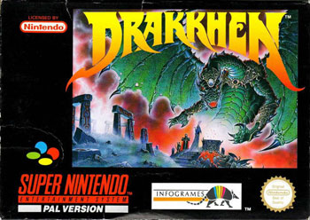 Carátula del juego Drakkhen (Snes)