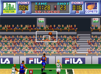 Pantallazo del juego online Dream Basketball Dunk & Hoop (SNES)