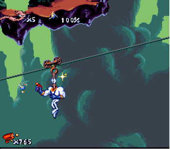 Pantallazo del juego online Earthworm Jim (Snes)