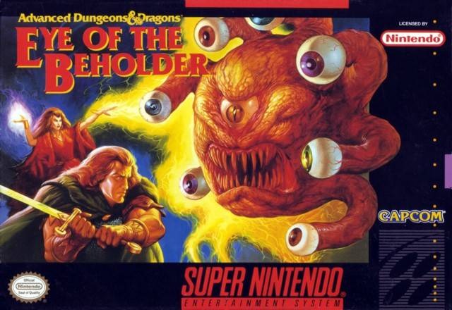 Carátula del juego Advanced Dungeons & Dragons Eye of the Beholder (SNES)
