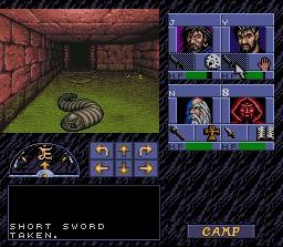Pantallazo del juego online Advanced Dungeons & Dragons Eye of the Beholder (SNES)