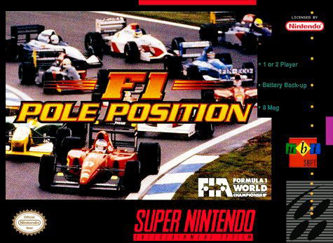 Carátula del juego F1 Pole Position (Snes)