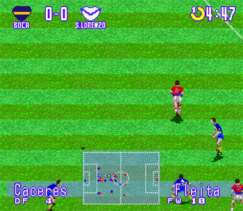 Pantallazo del juego online Futbol Argentino 96 (Snes)