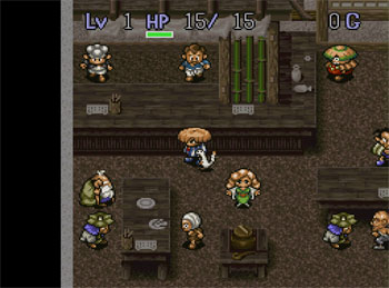 Pantallazo del juego online Fushigi no Dungeon 2 Fuurai no Shiren (SNES)