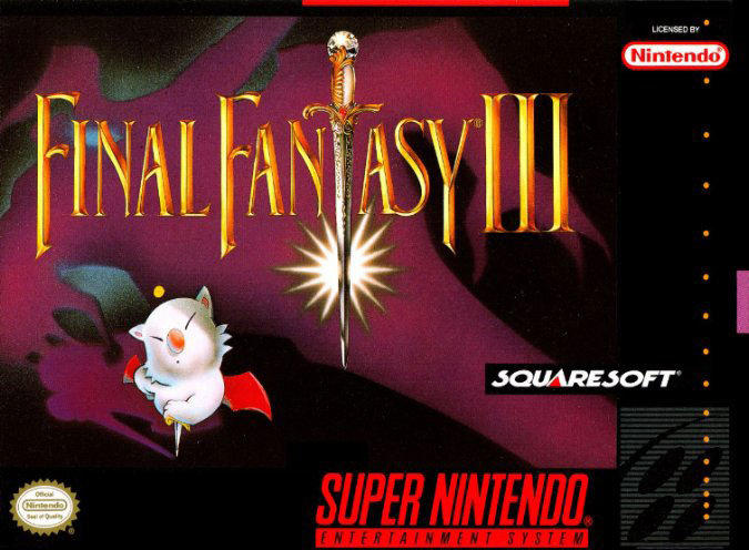 Carátula del juego Final Fantasy III (Snes)