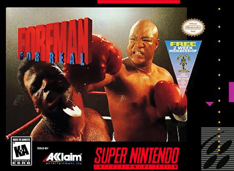 Carátula del juego Foreman for Real (Snes)