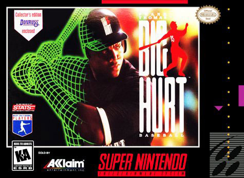 Carátula del juego Frank Thomas Big Hurt Baseball (Snes)