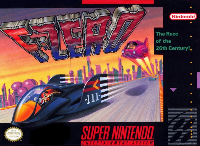 Carátula del juego F-Zero (Snes)