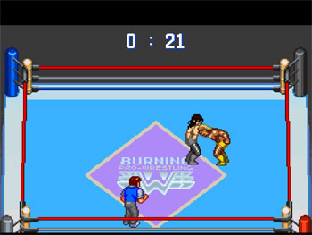 Pantallazo del juego online Gekitou Burning Pro Wrestling (SNES)