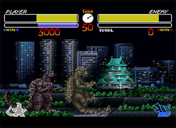 Pantallazo del juego online Godzilla Kaijuu Daikessen (SNES)