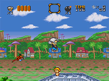 Pantallazo del juego online Go Go Ackman (SNES)