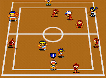 Pantallazo del juego online Go Go Dodge League (SNES)