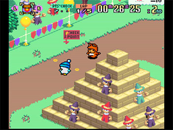 Pantallazo del juego online Hashire Hebereke (SNES)