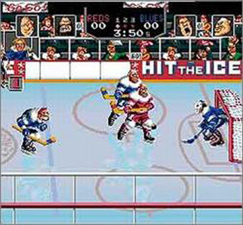 Pantallazo del juego online Hit the Ice (Snes)