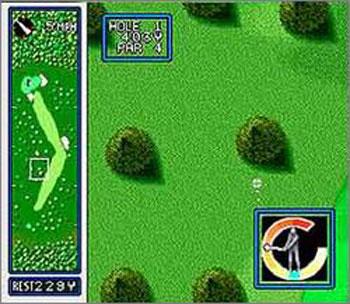 Pantallazo del juego online HAL's Hole in One Golf (Snes)
