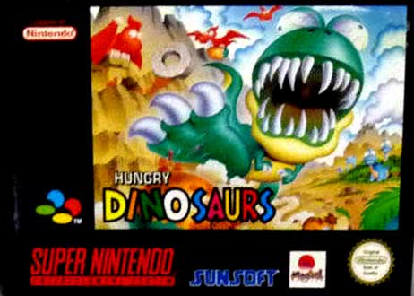 Carátula del juego Hungry Dinosaurs (SNES)