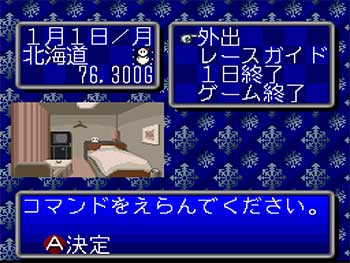 Pantallazo del juego online Ippatsu Gyakuten! Keiba Keirin Kyotei (SNES)