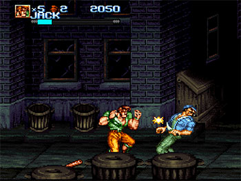 Pantallazo del juego online Iron Commando Kotetsu no Senshi (SNES)