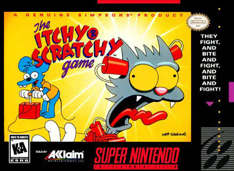 Portada de la descarga de The Itchy & Scratchy Game