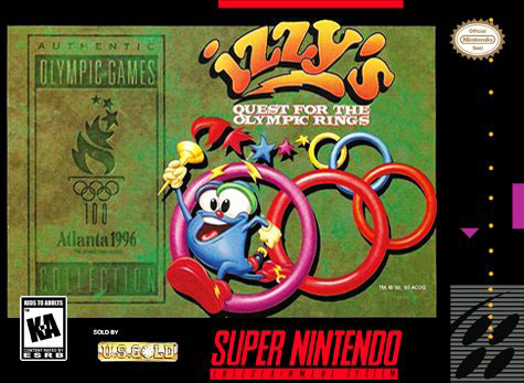 Carátula del juego Izzy's Quest For The Olympic Rings (Snes)