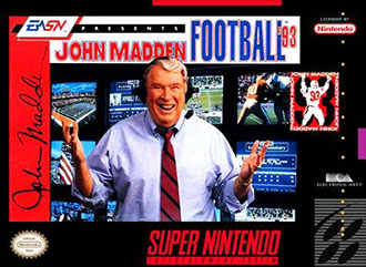 Carátula del juego John Madden Football '93 (SNES)