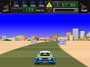 Pantallazo del juego online Jaleco Rally Big Run - The Supreme 4WD Challenge (SNES)