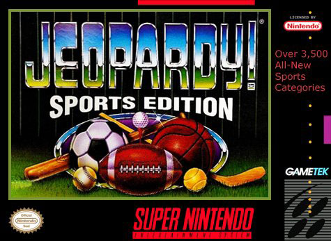 Carátula del juego Jeopardy Sports Edition (Snes)