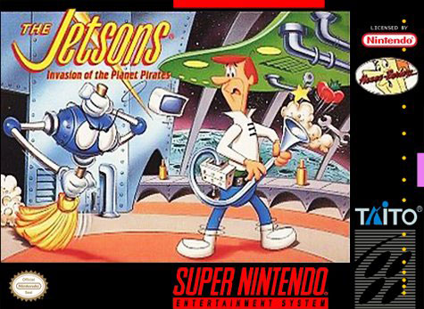 Carátula del juego The Jetsons - Invasion of the Planet Pirates (Snes)