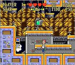 Pantallazo del juego online The Jetsons - Invasion of the Planet Pirates (Snes)