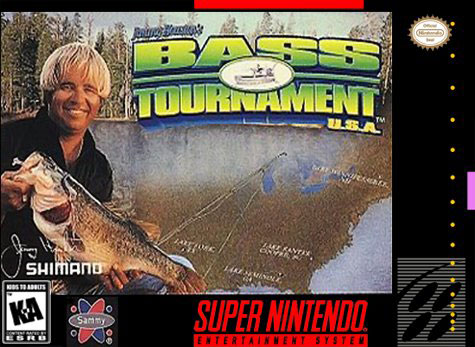 Carátula del juego Jimmy Houston's Bass Tournament USA (Snes)