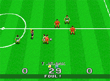 Pantallazo del juego online J.League Super Soccer (SNES)