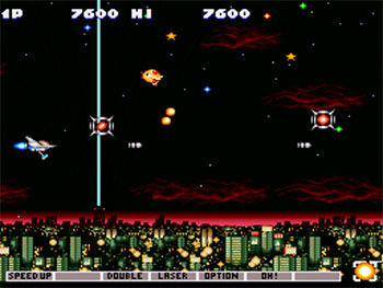 Pantallazo del juego online Jikkyou Oshaberi Parodius (SNES)