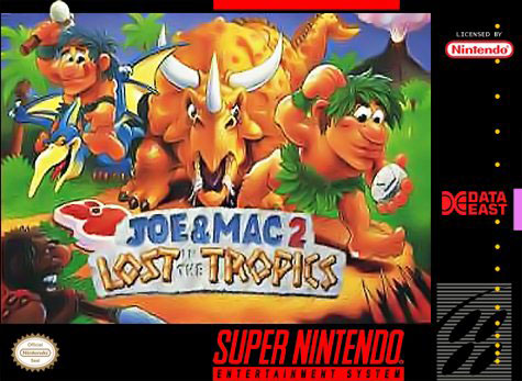 Carátula del juego Joe & Mac 2 - Lost in the Tropics (Snes)