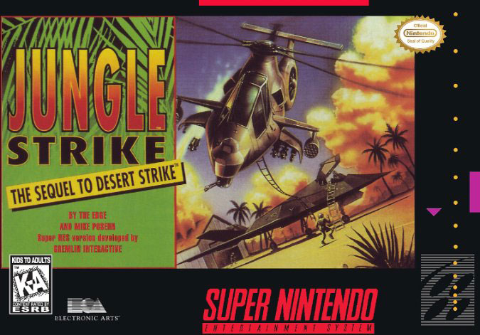 Carátula del juego Jungle Strike (Snes)