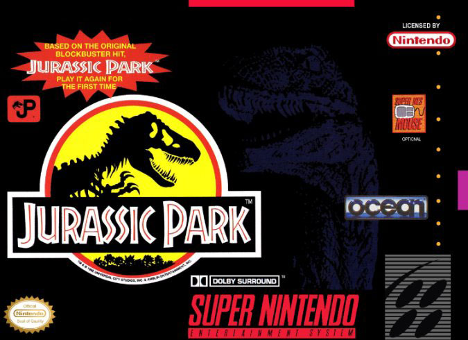 Carátula del juego Jurassic Park (Castellano) (Snes)