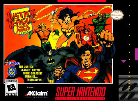 Carátula del juego Justice League Task Force (Snes)