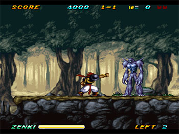 Pantallazo del juego online Kishin Douji Zenki Rettou Raiden (SNES)