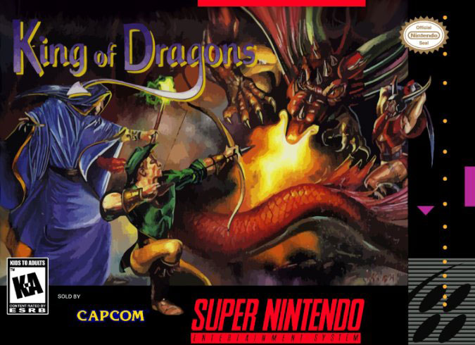 Carátula del juego King of Dragons (Snes)