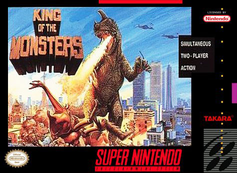 Carátula del juego King of the Monsters (Snes)