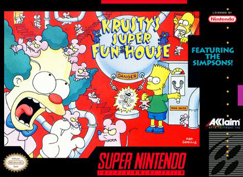 Carátula del juego Krusty's Super Fun House (Snes)