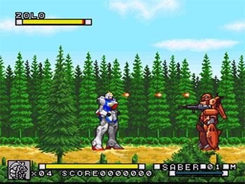 Pantallazo del juego online Kido Senshi V Gundam (SNES)