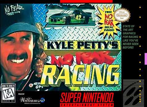 Carátula del juego Kyle Petty's No Fear Racing (Snes)