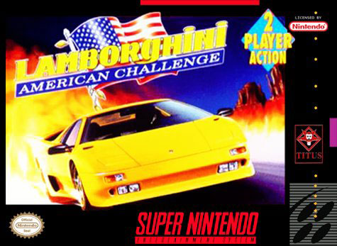 Carátula del juego Lamborghini American Challenge (Snes)