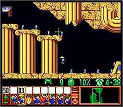 Pantallazo del juego online Lemmings (Snes)