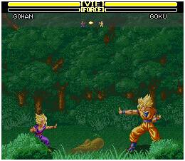 Pantallazo del juego online DBZ La Leyenda de los Saiyans (SNES)