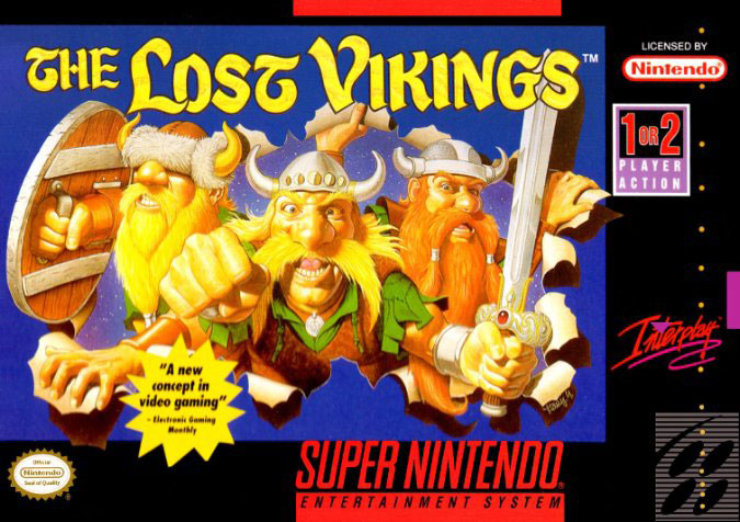 Carátula del juego The Lost Vikings (Snes)