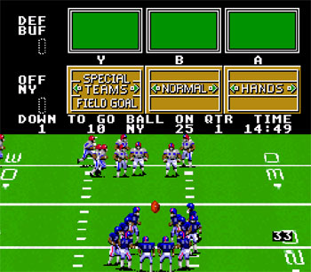 Pantallazo del juego online Madden NFL Football (Snes)